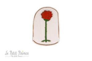 Wooden brooch  The Little Prince Rose Brooch