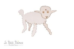 Wooden brooch Lamb Brooch 