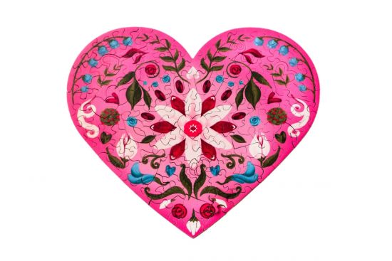 Wooden puzzle Folk Love