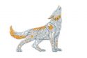Wooden puzzle Scandi Wolf