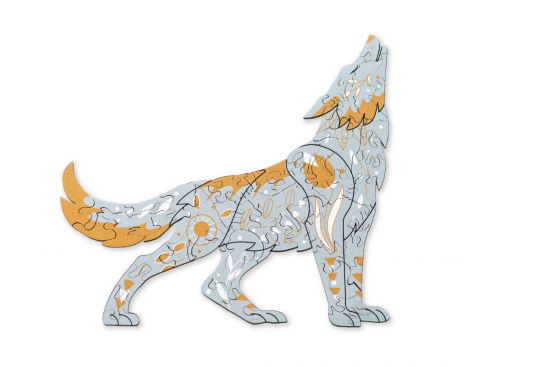 Wooden puzzle Scandi Wolf
