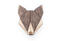 Wooden brooch Wolf Brooch