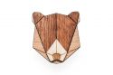 Wooden brooch Bear Brooch