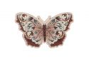 Wooden brooch Rose Butterfly 