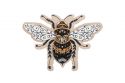 Wooden brooch Bee 