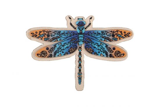 Wooden brooch Dragonfly 