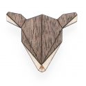 Wooden brooch Doe Brooch