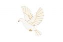 Wooden brooch Dove Brooch