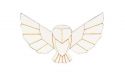 Wooden brooch Snowy Owl Brooch