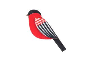 Wooden brooch Zigzag Cutebird Brooch