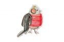 Wooden brooch Long-tailed Tit by Epipi