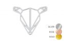 Metal brooch Doe Steel Brooch