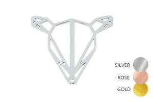 Metal brooch Doe Steel Brooch