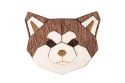 Wooden brooch Akita Inu Brooch