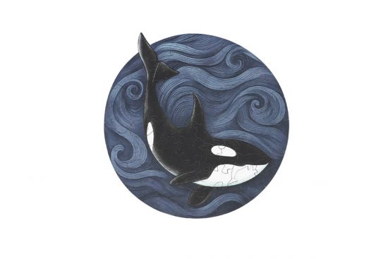 MINI - Wooden Puzzle Orca