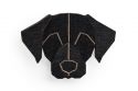 Wooden brooch Black Labrador Brooch