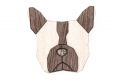 Wooden brooch French Bulldog Brooch