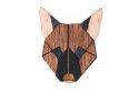 Wooden brooch German Shepherd Brooch