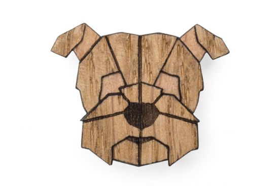 Wooden brooch Herman Brooch