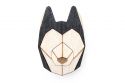 Wooden brooch Husky Brooch