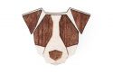 Wooden brooch Jack Russell Brooch