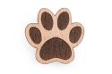 Wooden brooch Paw Brooch