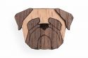Wooden brooch Pug Brooch