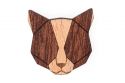 Wooden brooch Red Cat Brooch