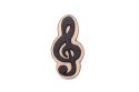 Wooden brooch Treble Clef Brooch