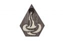 Wooden brooch Aquarius Brooch