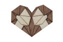 Wooden brooch Gemini Brooch
