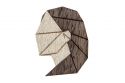 Wooden brooch Virgo Brooch