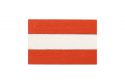 Wooden flag Austria