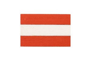 Wooden flag Austria