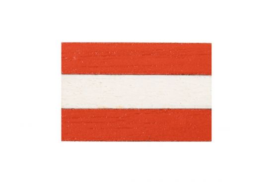 Wooden flag Austria