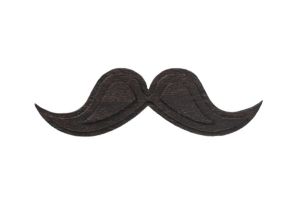 Wooden brooch Moustache Brooch