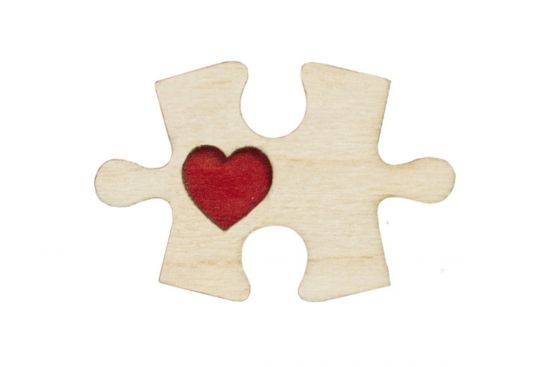 Wooden brooch Puzzle 1 Brooch