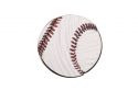 Wooden brooch Baseball ball 