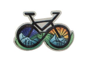 Wooden brooch Bike 