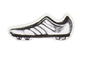 Wooden Football boot Brooch