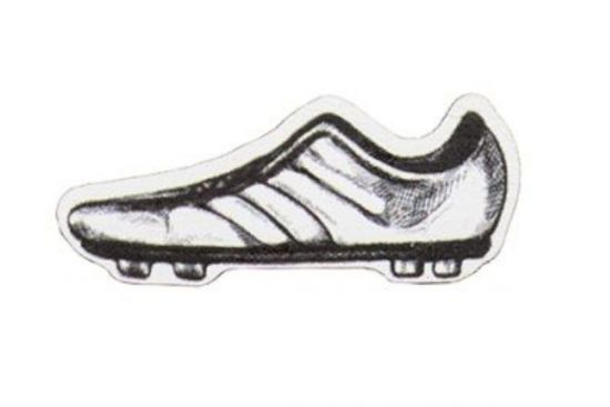 Wooden Football boot Brooch