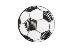 Wooden Football Brooch