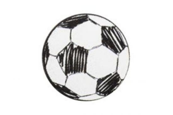 Wooden Football Brooch