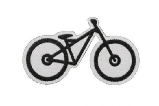 Wooden brooch Mountain bike 