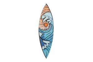 Wooden brooch Surf 