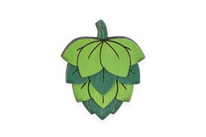 Wooden brooch Hops Brooch