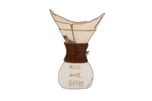 Need Coffee Brooch