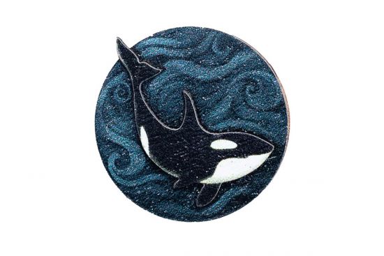 Wooden Magnet Orca