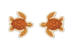 Wooden Earrings Turtle