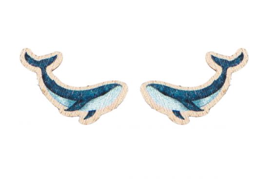 Wooden Earrings Whale